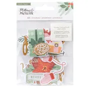 Mittens & Mistletoe Ephemera Die-Cuts 40/Pkg-Icons W/Gold Foil Accents