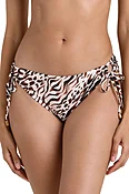Animal Print Tie Side Bikini Bottom