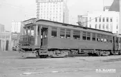 Pacific Electric Interurban 831 Special at 6th and Main Street Station on 7th Street – 1930s