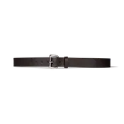 1.25" Bridle Leather Belt - Brown Leather/Stainless Steel