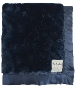 Bella Navy Baby Blanket