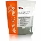 2XL Advantage Sanitizing Wipes 6" Width x 8" Length - White - 900/Roll - 1 Roll