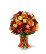 The FTD® Golden Autumn™ Ribbon Bouquet