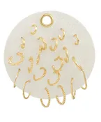 10 Pair Earrings in Hoops