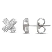 0.04ct Diamond X Stud Earrings (EA3515AD)