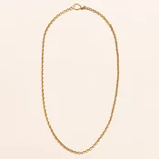 14k Gold Necklace Gold Clasp 18"