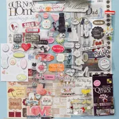3D Wedding Scrapbook Stickers