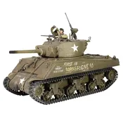 M4A3E2 (75) Sherman Jumbo 1/32 Die Cast Model 4th Armored Div, U.S. Army, "First in Bastogne", Belgium, De