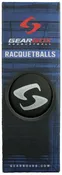 Gearbox Black Racquetballs 3 Ball Box