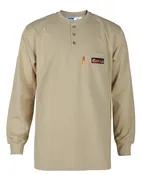 Comeaux FR Henley Shirt - 6oz Khaki