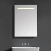 18" LED Aluminum Medicine Cabinet (Surface Mount/Recessed)