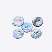 10AB558-B: Abalone Button Natural 10mm - 20PPK