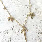 Bow Charm Necklace