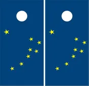 Alaska State Flag Cornhole Wraps