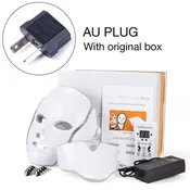 Foreverlily LED Light Photon Therapy Mask 7 Color Light Treatment Skin Rejuvenation Whitening Facial Beauty Daily Skin Care Mask