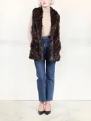 Fox Fur Upcycled Vest