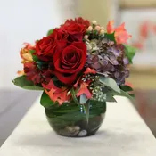 An Autumn Rose Bowl