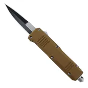 Colonel Mustard's Mini Automatic Double-Action OTF Knife – Compact, Concealable & Deadly with Spicy Mustard Finish