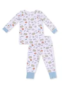 2-Piece L/S Pajama Set - Football Check