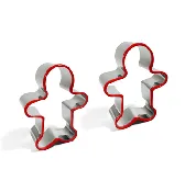 2-Pack Gingerbread Cookie Cutters + Ornament Option