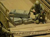 "RETIRED & BRAND NEW" Build-a-Rama 1:32 Hand Painted WWII Deluxe "Desert Tan" Crate Set (3 Piece Set)