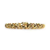 14k Two Tone Gold Diamond Bracelet