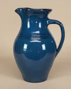 Water or Ice Tea Pitcher large handmade pottery for coffee steep tea pour spout handle