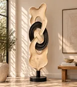 "Infinity Loop" Wood Sculpture