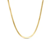 10k Yellow Gold 3mm Herringbone Chain 18 Inches