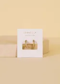 JaxKelly - Double Champagne Hoop - Gold Earrings