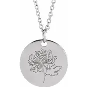 Birth Flower Pendant — Shannon's Fine Jewelry