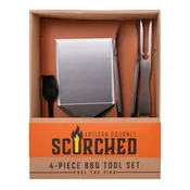 4-Piece BBQ Tool Set