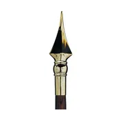 Gold Fancy Spear 8in — Alamo Flag Company