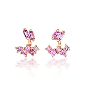 Rita - Pink & Purple Sapphire Earrings | Jayne Moore