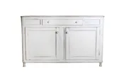1830s Swedish Grey Painted Sideboard with Single Drawer over Two Doors
