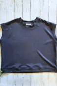 Ash Gray Scuba Pullover Top