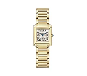 21mm Tank Francaise Small Golden Sunray Dial 18k YG