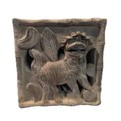 Antique Brick Foo Dog