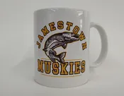 White 10 oz. Jamestown Muskies Mug — Custom Corner Printing