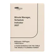 2027 Minute Manager Planner, Ivory
