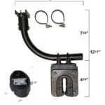 400FB Perfect Golf Cart Front Side Mounting Gun Rack - The Gun Grabber