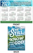 2027 Calendar Card: Be Still