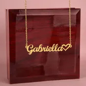 Classic Heart Style Name Necklace
