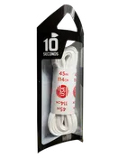 10 Seconds® 1075 Narrow Flat Tubular Sneaker Laces | White