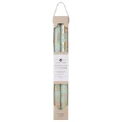 12" Decorative Taper Candles 2pk: Pistachio w/ Gold