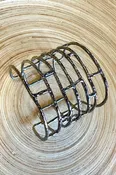 Abstract Line Cuff -Pewter