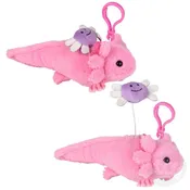 3.5" Mighty Quakes Axolotl Backpack Clip