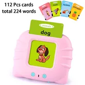 Kids Electronic Cognitive Cards Talking Flash Cards Audio Books Flashcards for Learn English Words Study Toys Game for Girl Boy