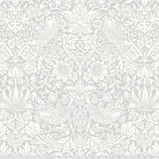 108" Backing Fabric - Strawberry Thief - Silver - Morris & Co.