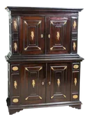 Antique French Ebonized Cabinet